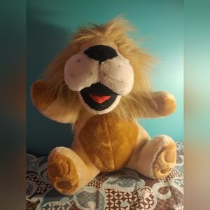 Cheering Lion Stuffed Animal